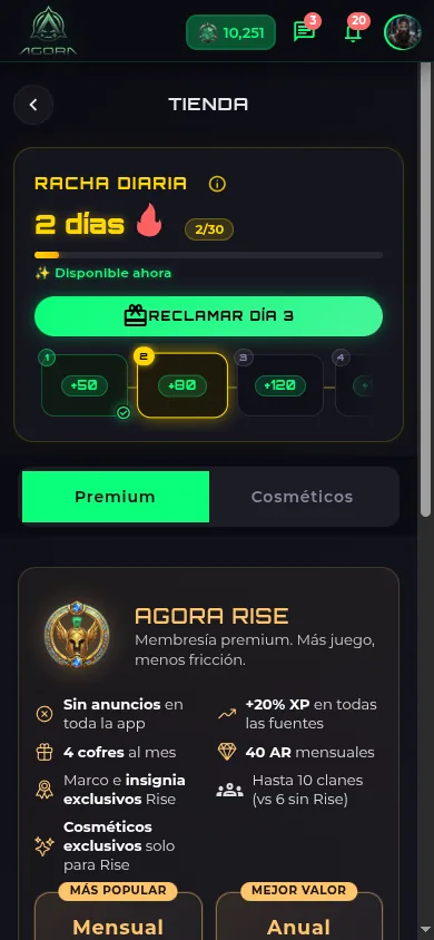Tienda y Rise